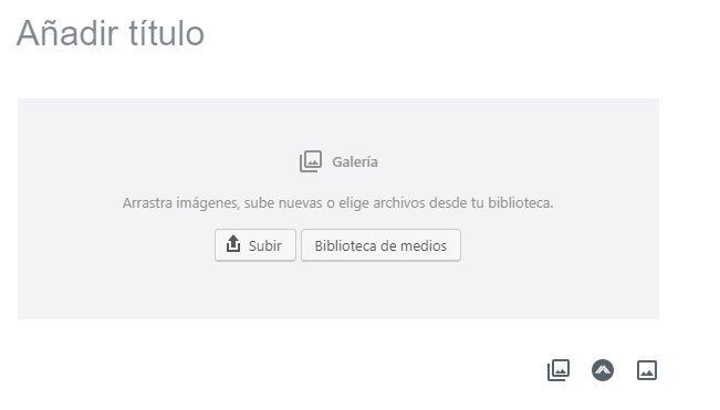 crear una galería en wordpress usando el editor de bloques