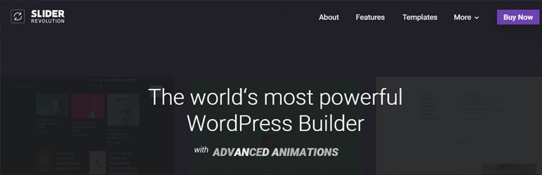 Slider revolution wordpress plugin