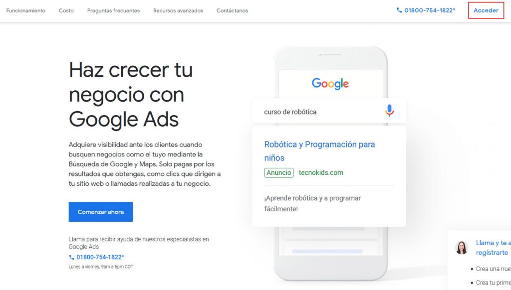 acceder a gopogle ads kewywors research