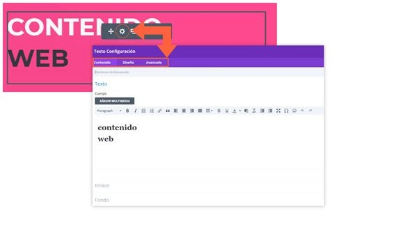 imagen contenido diseno opciones