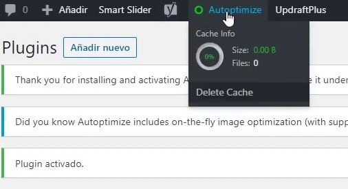 configurar autoptimize wordpress