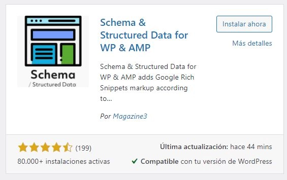 instalar el plugin de schema para WordPress