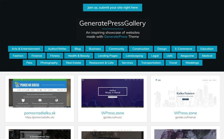 Generatepress Gallery