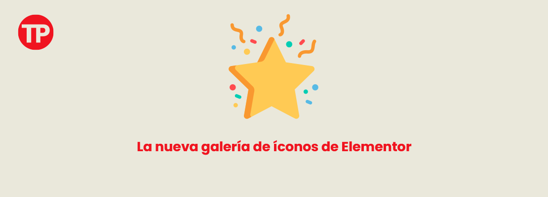 Galería de íconos de Elementor, una gran mejora