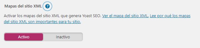revision del sitemap en yoast seo
