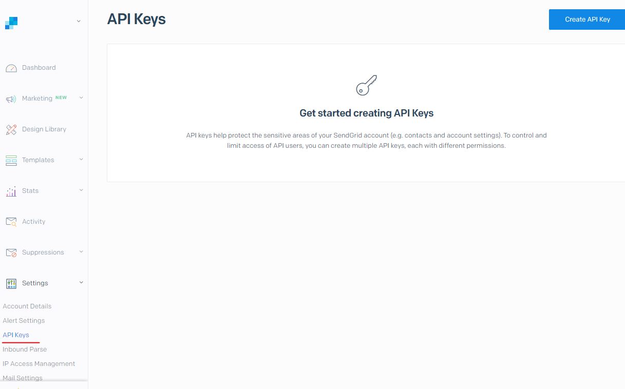 API Key Sendgrid