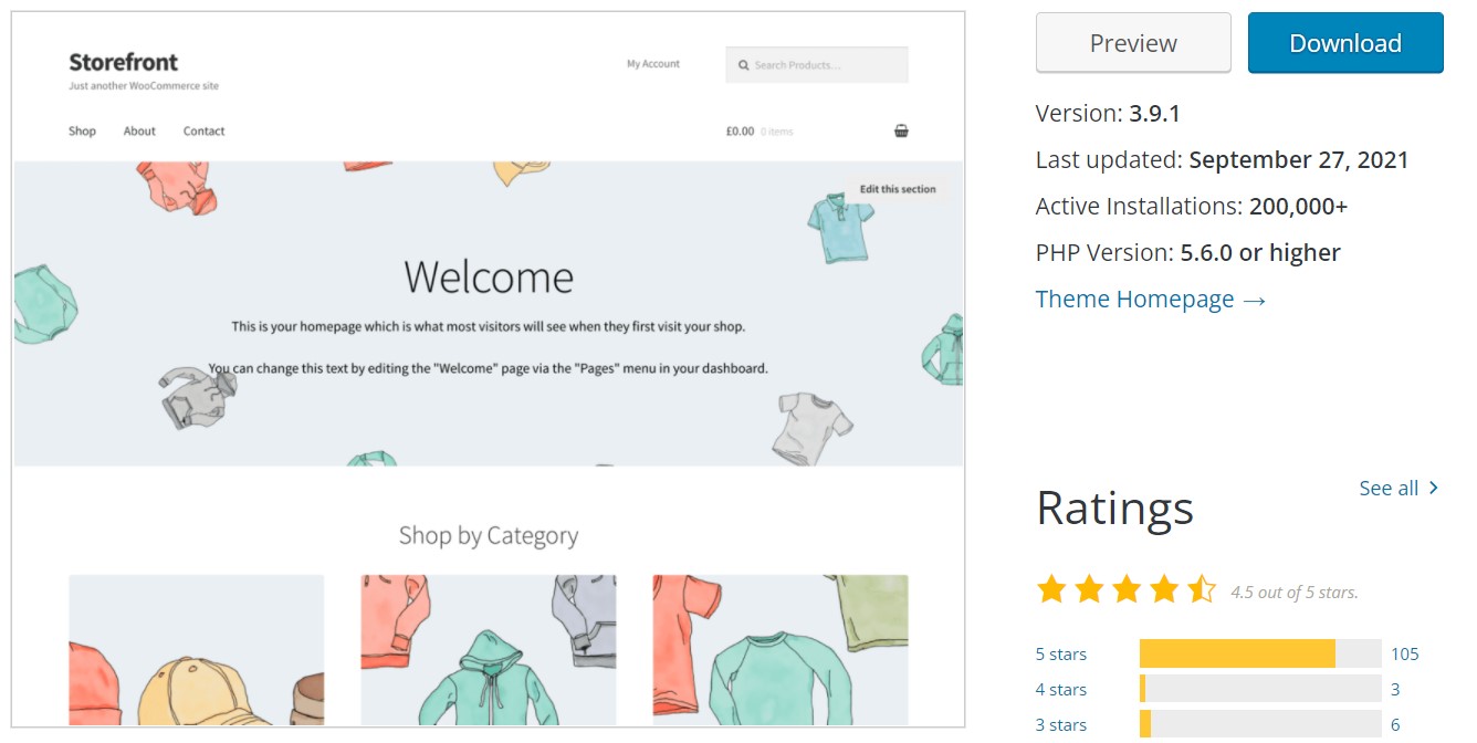 storefront tema para woocommerce