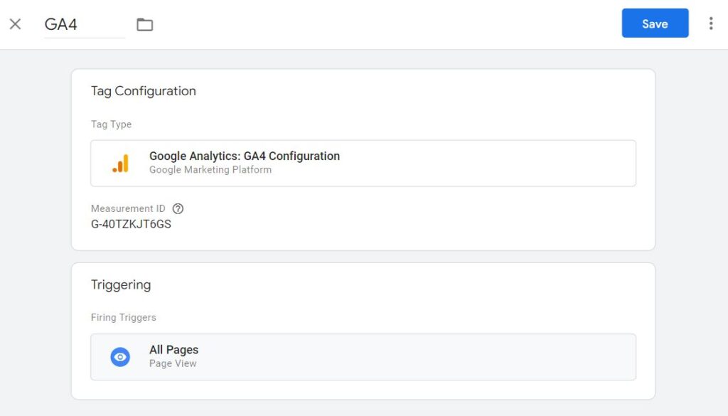 configuracion completa de una etiqueta en google tag manager