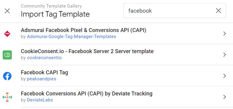 plantillas de etiquetas de la comunidad de google tag manager