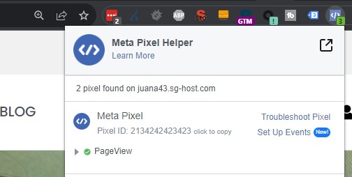 meta pixel helper