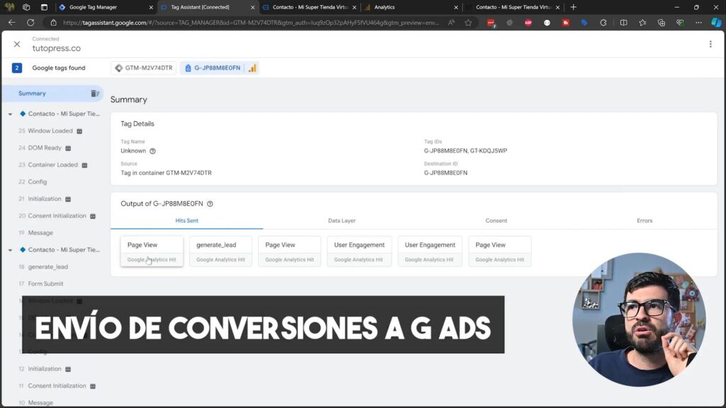 Pruebas de envío de formularios en Google Tag Manager