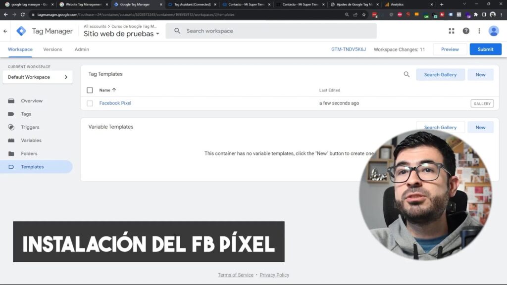 Instalación y envío de eventos hacia Facebook Pixel