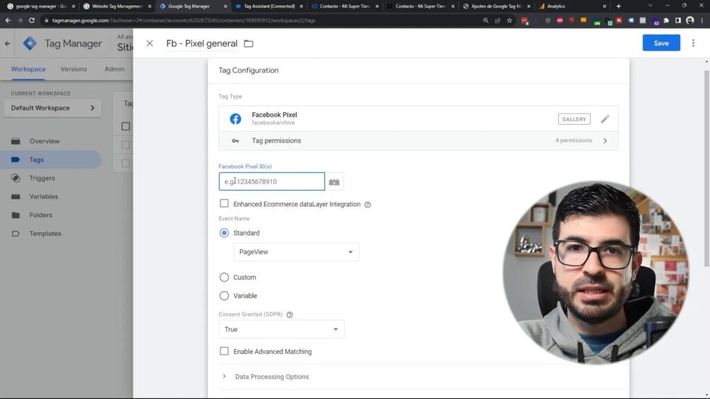 Instalación del Pixel de Facebook en Google Tag Manager