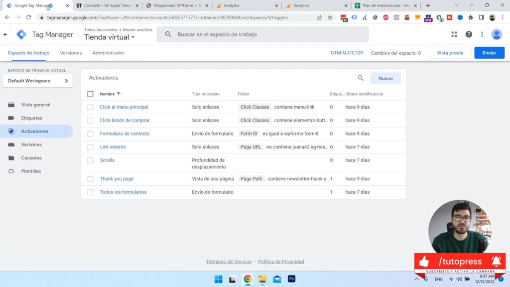 Acceso a Google Tag Manager