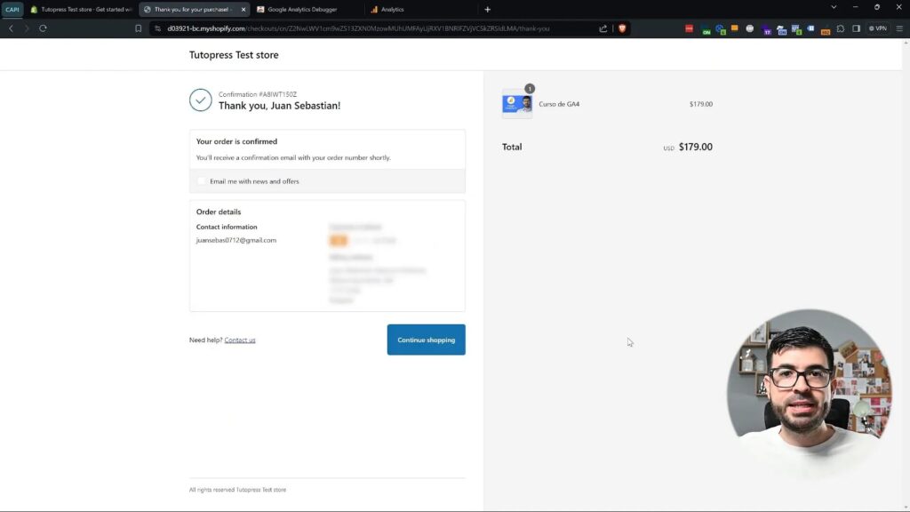 Proceso de compra en Google Analytics