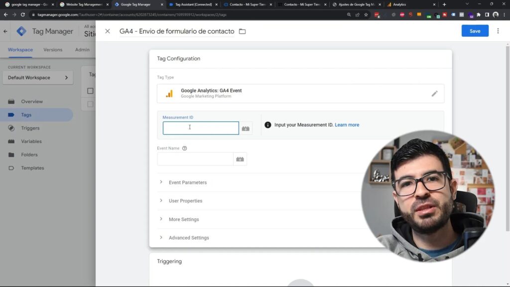 Envío de eventos hacia Google Analytics 4