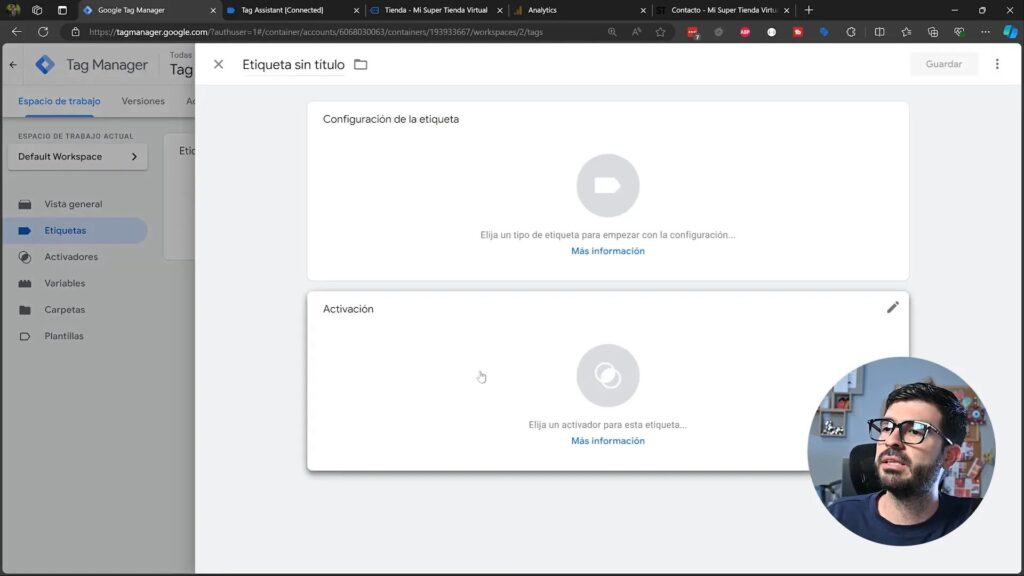 Resumen de etiquetas ejecutadas en Google Tag Assistant