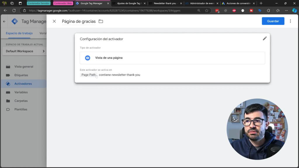 Creación del activador en Google Tag Manager