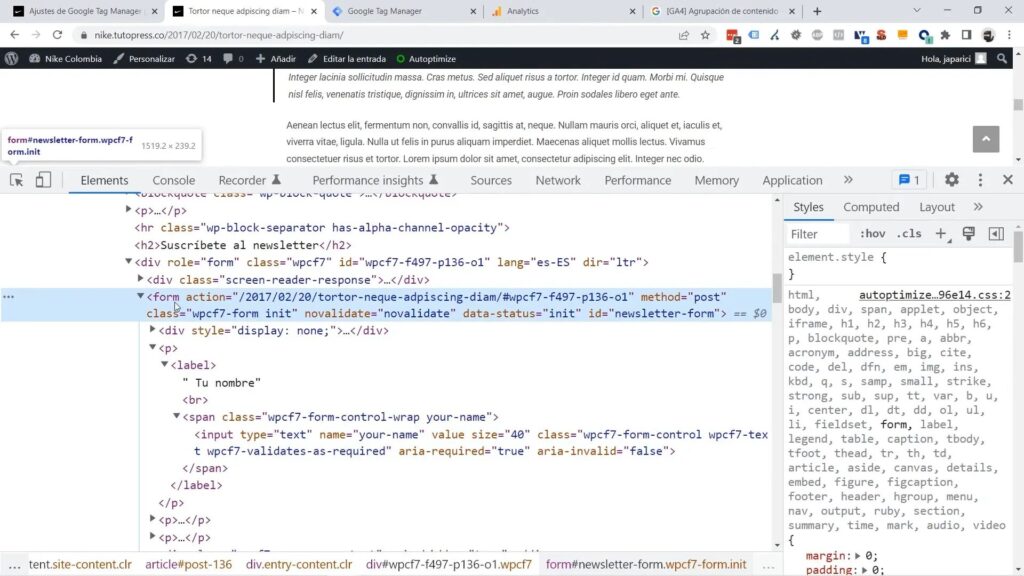 Creación de triggers en Google Tag Manager