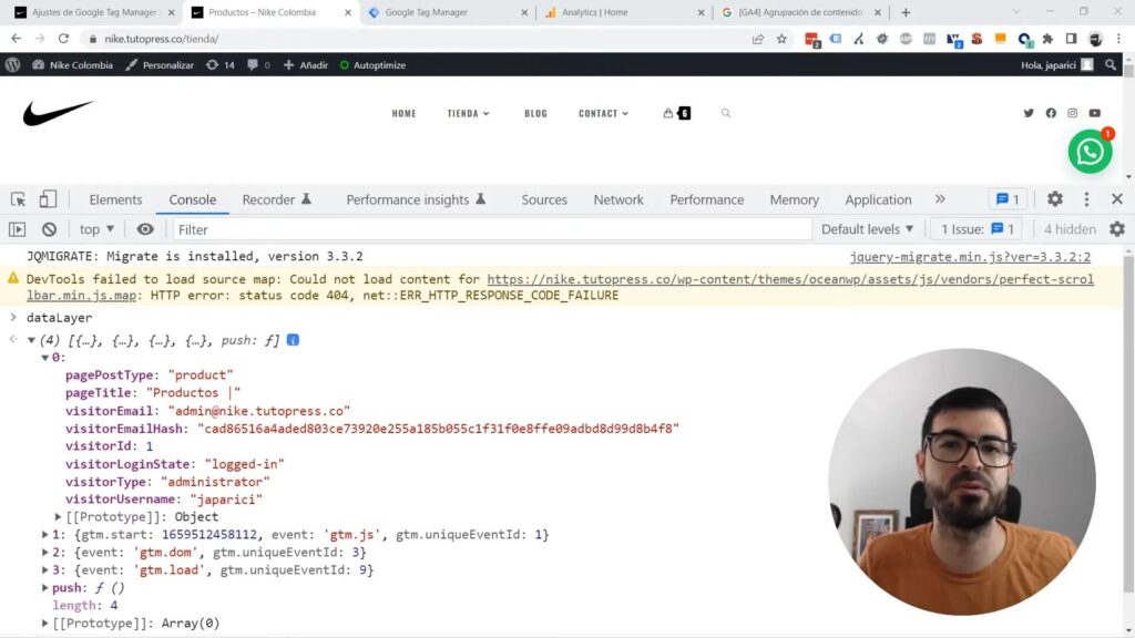 Creación de variables en Google Tag Manager