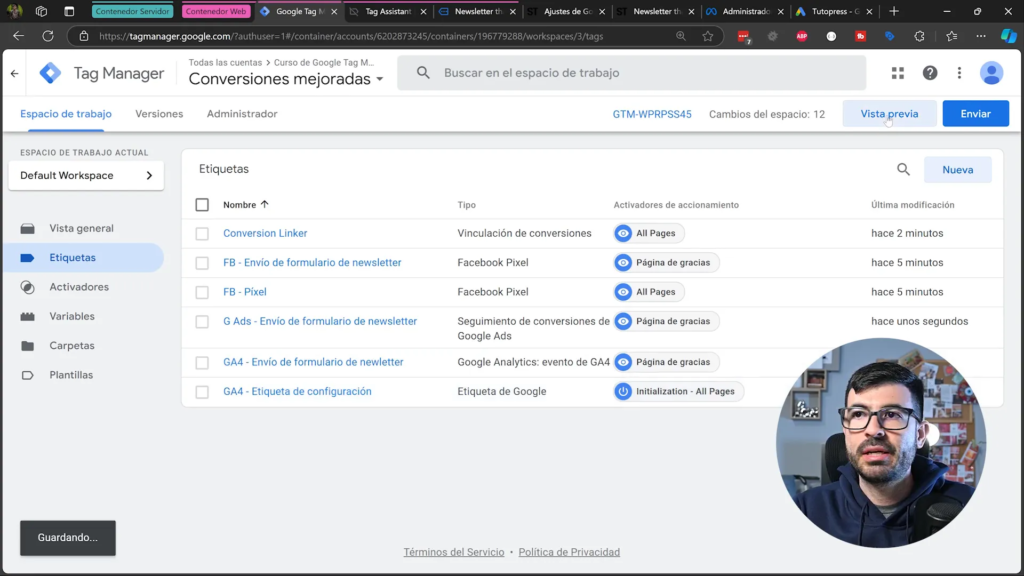 Configuración de la conversión en Google Ads